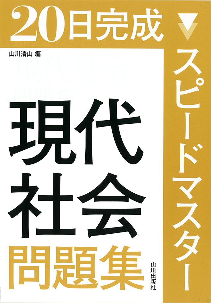 20日完成　スピードマスター現代社会問題集　山川出版社